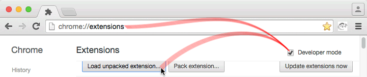 loading your extension