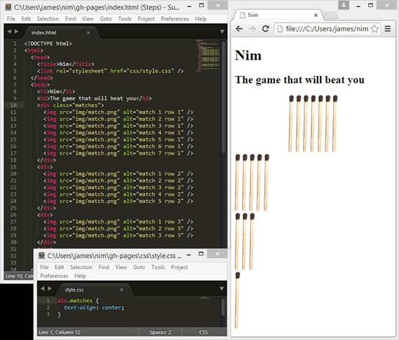 Using div.matches as a selector limits the selection