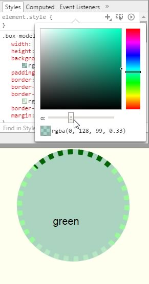 Using alpha to measure opacity