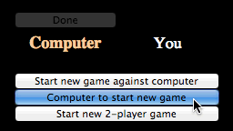 The names of the players change depending on which Start button is clicked.