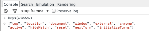 Window properties